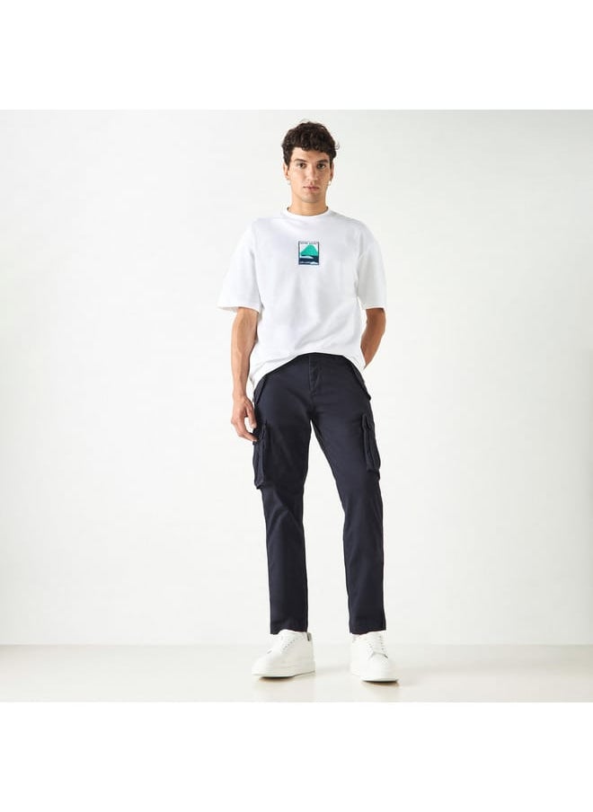 Lee Cooper Lee Cooper Solid Relaxed Fit Cargo Pants  - Image 2