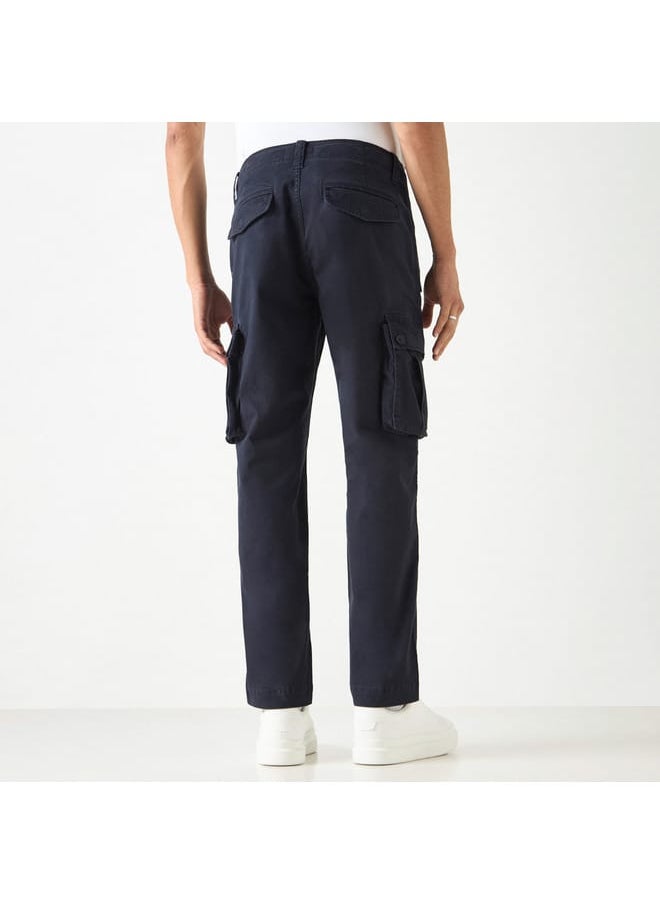 Lee Cooper Lee Cooper Solid Relaxed Fit Cargo Pants  - Image 3