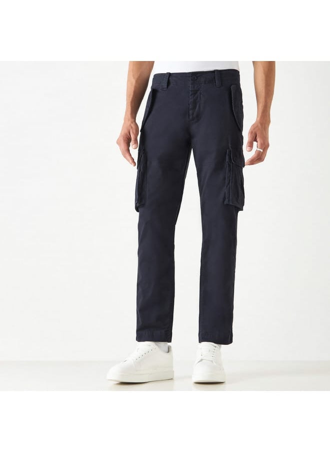 Lee Cooper Lee Cooper Solid Relaxed Fit Cargo Pants  - Image 1