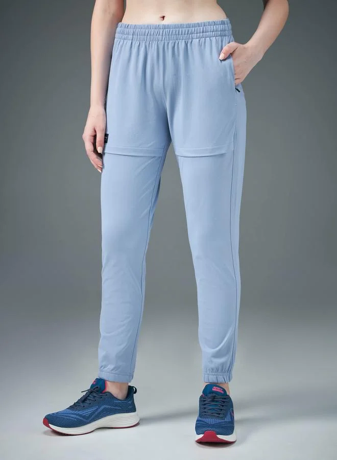 Technosport Technosport Women Blue Solid 4-Way Stretch Joggers