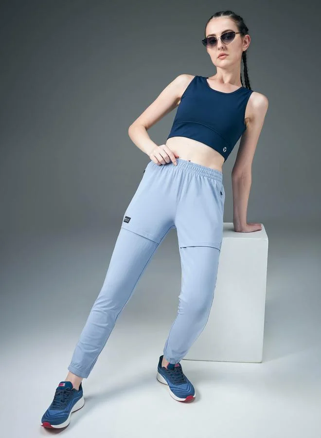 Technosport Technosport Women Blue Solid 4-Way Stretch Joggers
