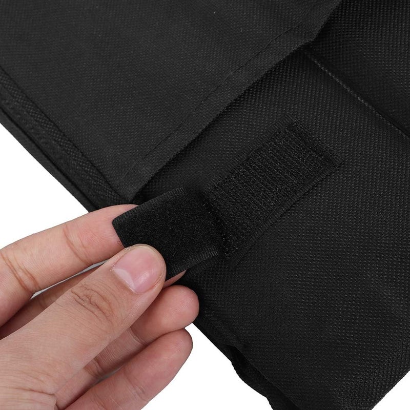 klarako Portable Lightweight Black Folding Beach Chair with Carrying Handle - Insulated Stadium Cushion, Easy to - Suitable for Camping, Outdoor Events - Image 4