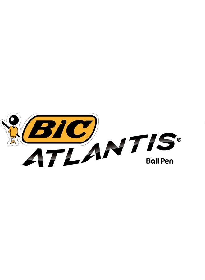 Bic Atlantis Ultra Comfort Retractable Ballpoint Pen Assorted Barrel Colors Medium Point (1.0Mm) Black  - Image 5