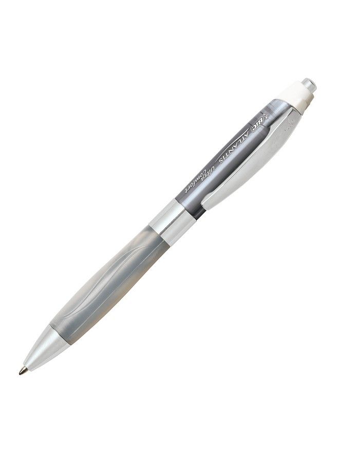 Bic Atlantis Ultra Comfort Retractable Ballpoint Pen Assorted Barrel Colors Medium Point (1.0Mm) Black  - Image 3