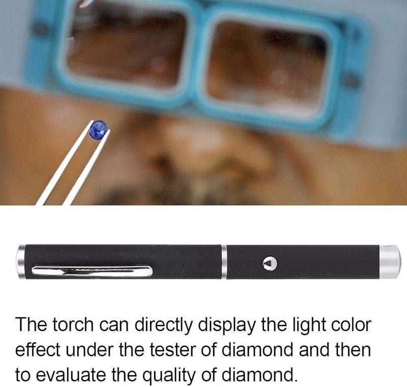 klarako Diamond Tester Pen - Jewelry Identification Tool Flashlight Torch Pen Lighting - Image 4