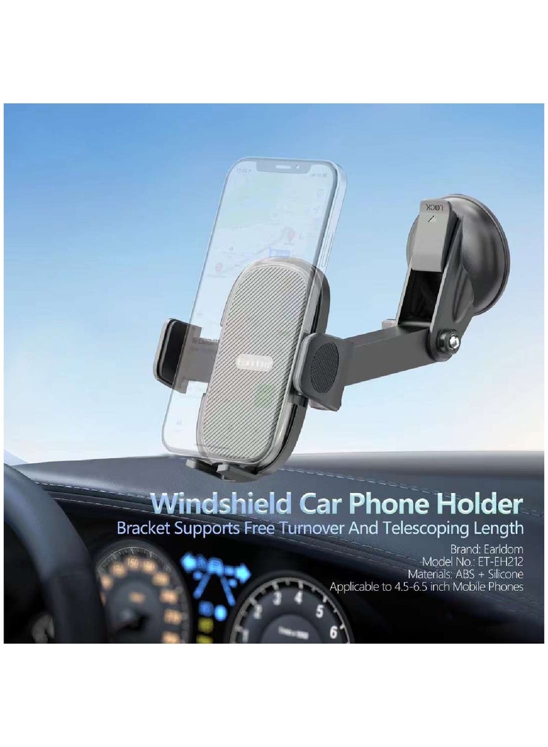 Earldom Suction Cup 360 Degree Rotating Universal Car Holder Mount For Smartphone - Image 5