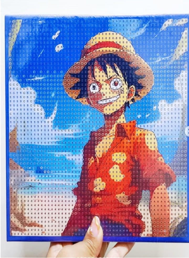 Diamond Painting Kit for Kids to Develop Concentration and Patience Skills, Improve Hand-eye Coordination 20 x 20 cm (Lovie)