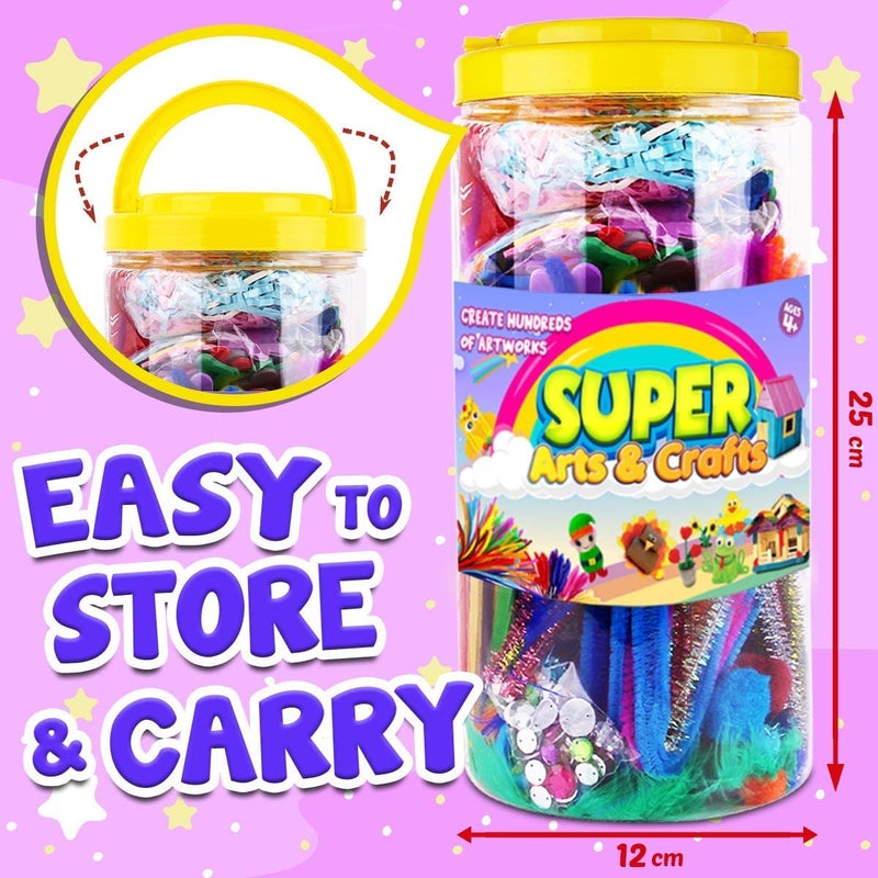 FUNZBO Easter Arts and Crafts School Supplies for Kids-Kindergarten School Supplies Set with Glitter Glue Stick,Glue,Pipe Cleaners Craft and Kids' Scissor,Birthday Gifts for Girls Boys Age 4+ - Image 2