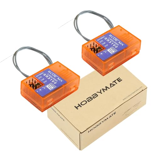 HOBBYMATE DSMR Receiver Compatible with DX2L DX2E DX3E DX2S DX3S DX4S DX3R DX3C DX4C DX5C Radio Transmitter 24G SR3100 DSM2 Receiver 3 Channels Pack of 2 - Image 1