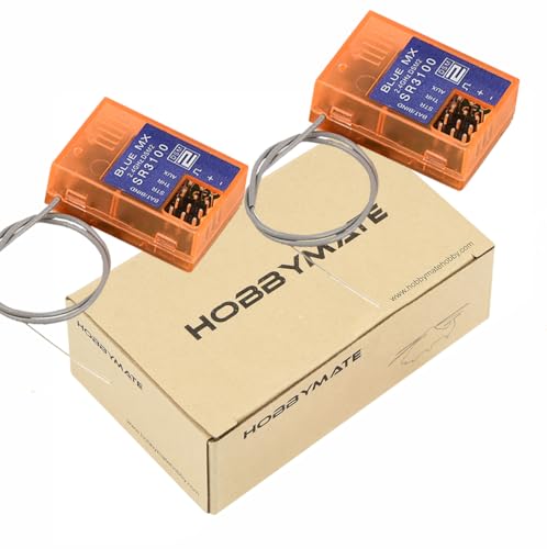 HOBBYMATE DSMR Receiver Compatible with DX2L DX2E DX3E DX2S DX3S DX4S DX3R DX3C DX4C DX5C Radio Transmitter 24G SR3100 DSM2 Receiver 3 Channels Pack of 2 - Image 5