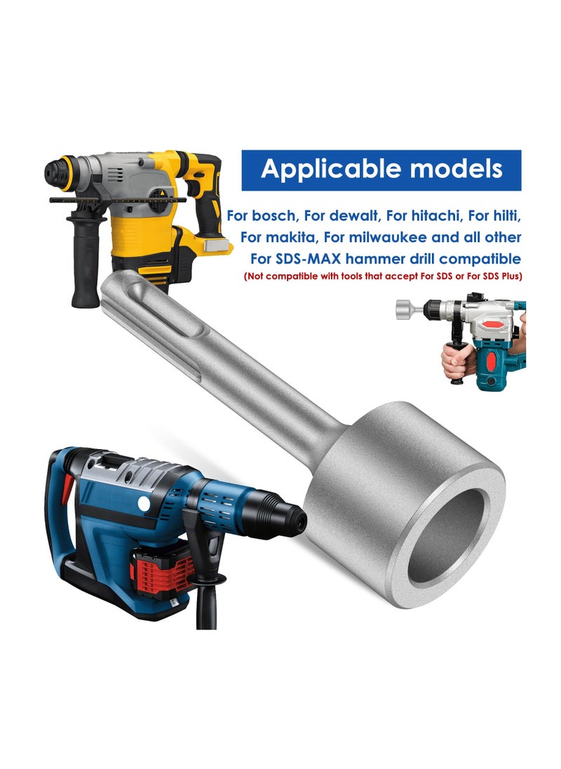 Excefore - SDS Plus Ground Rod Driver, Grounding Rod, Heavy Duty Forged Steel Drill Bit Driver Tool, Save Time Rotary Hammers and Hammer Drill Rod Converter, for Rotary Hammer Drill Ground Rods, 0.75inch - Image 1
