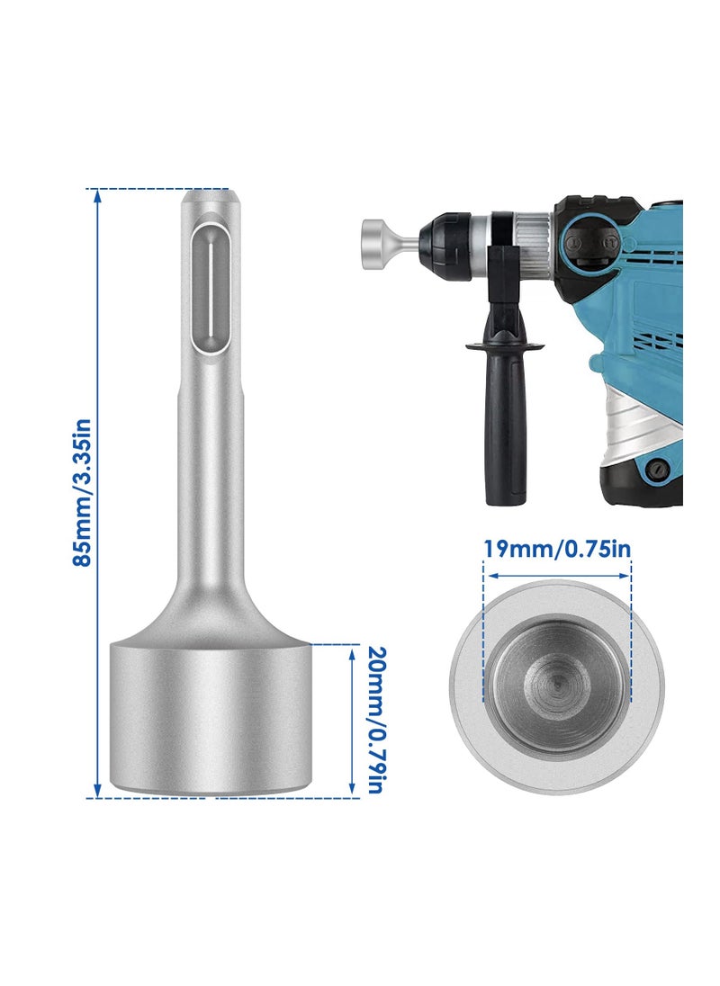 Excefore - SDS Plus Ground Rod Driver, Grounding Rod, Heavy Duty Forged Steel Drill Bit Driver Tool, Save Time Rotary Hammers and Hammer Drill Rod Converter, for Rotary Hammer Drill Ground Rods, 0.75inch - Image 1