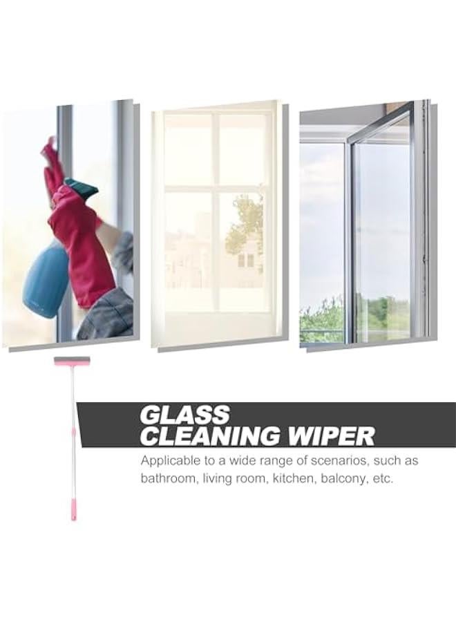 Beauenty Window Squeegee for Window Cleaning Tool 2 in 1 Car Window Cleaning Squeegee with Extension Long Handle Car Windshield Cleaning Sponge and Rubber Squeegee, Auto Squeegee - Image 5