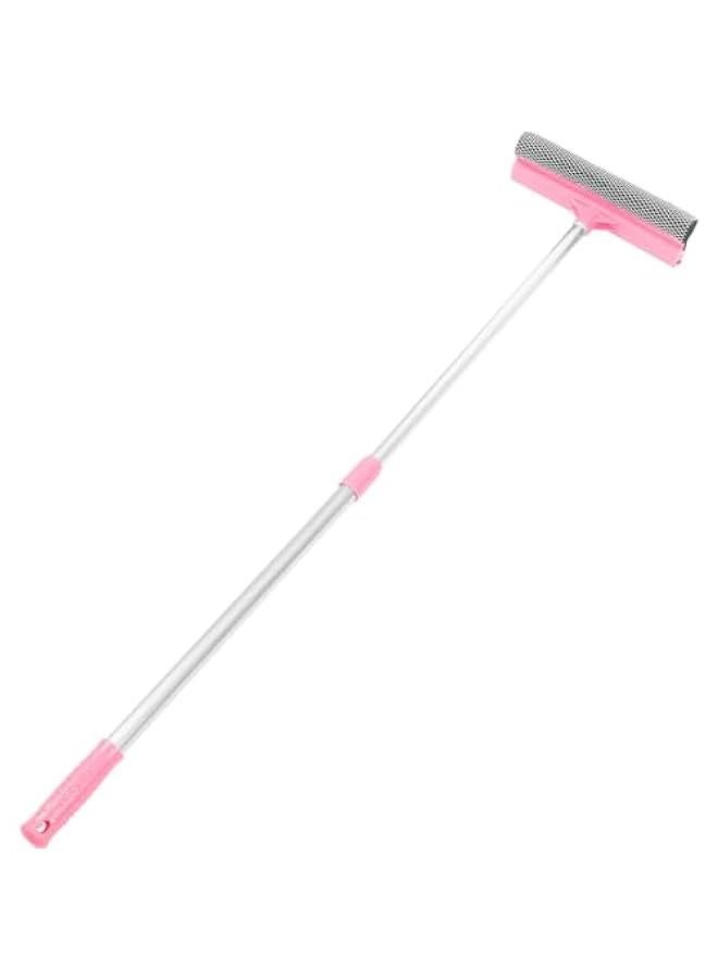 Beauenty Window Squeegee for Window Cleaning Tool 2 in 1 Car Window Cleaning Squeegee with Extension Long Handle Car Windshield Cleaning Sponge and Rubber Squeegee, Auto Squeegee - Image 1