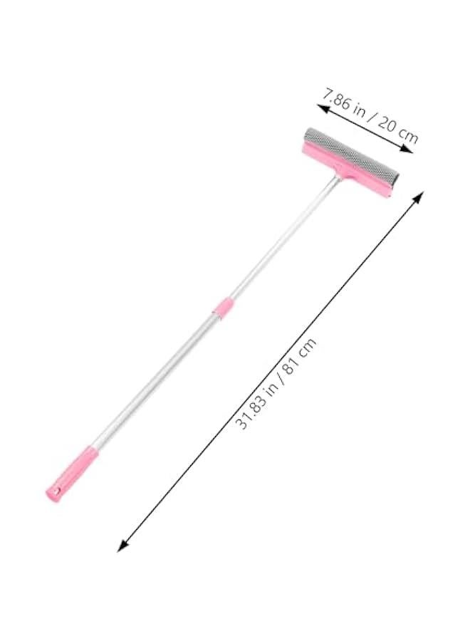 Beauenty Window Squeegee for Window Cleaning Tool 2 in 1 Car Window Cleaning Squeegee with Extension Long Handle Car Windshield Cleaning Sponge and Rubber Squeegee, Auto Squeegee - Image 4