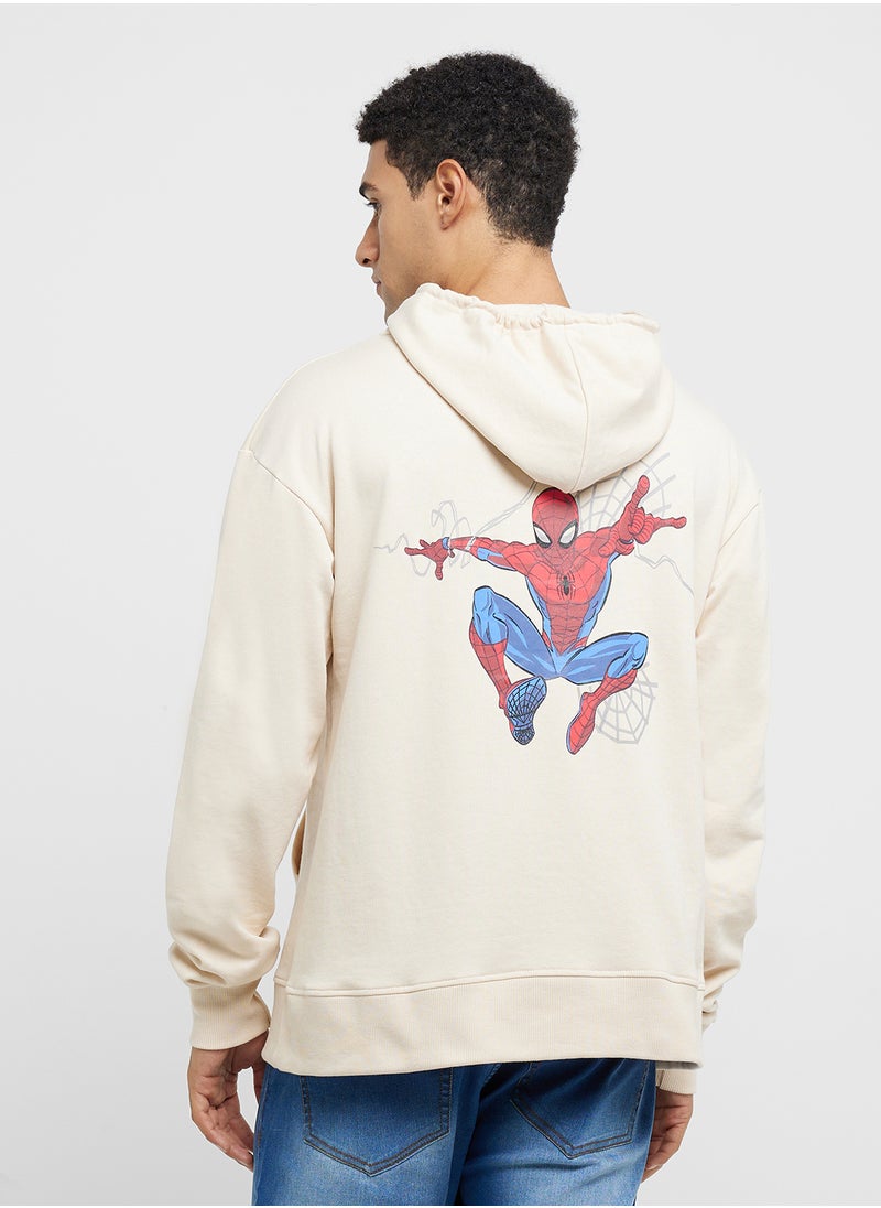 MARVEL - Spider Man Men'S Oversized Pullover Hoodie - Image 1
