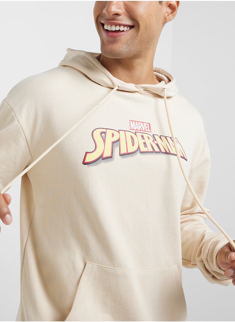 MARVEL - Spider Man Men'S Oversized Pullover Hoodie - Image 1