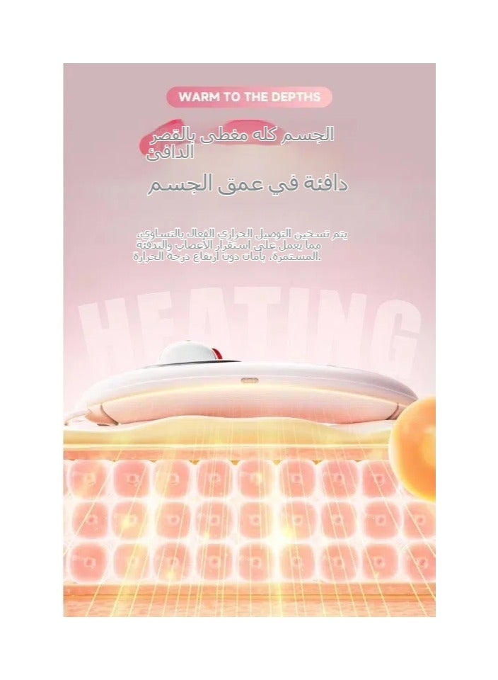 general Kitty Cat portable wireless heating pad, electric belt device, fast heating pad with 3 heating levels and 4 massage modes, back or belly heating pad for ladies and girls - Image 3