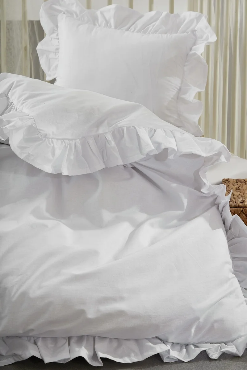 Ricco Lifes Vintage Baby Ruffle Duvet Cover Set 100% Cotton