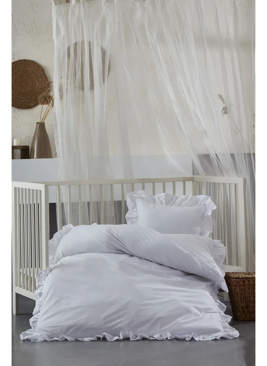 Ricco Lifes Vintage Baby Ruffle Duvet Cover Set 100% Cotton
