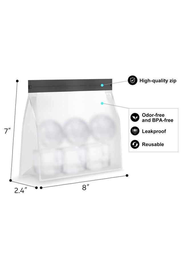 Samuelworld Large Silicone Premium Ice Trays, 2 Inches Big Cubes & 2.5 Inches Sphere Ice Molds - BPA Free, Craft Ice Maker for Gifting, Easy Release - Black(With Ice Bag) - Image 2