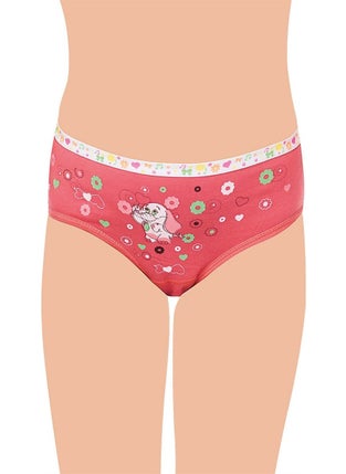 Tutku 12 Pack Economical Pack Printed Elastane Girls' Panties  - Image 2