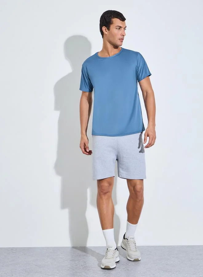 ستايلي اكتيف Men Blue Regular Fit Activewear T-Shirt