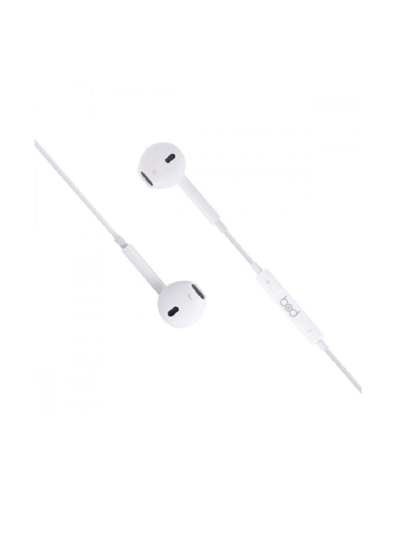 BOD Bolt headset wired with white remote bod - Image 2