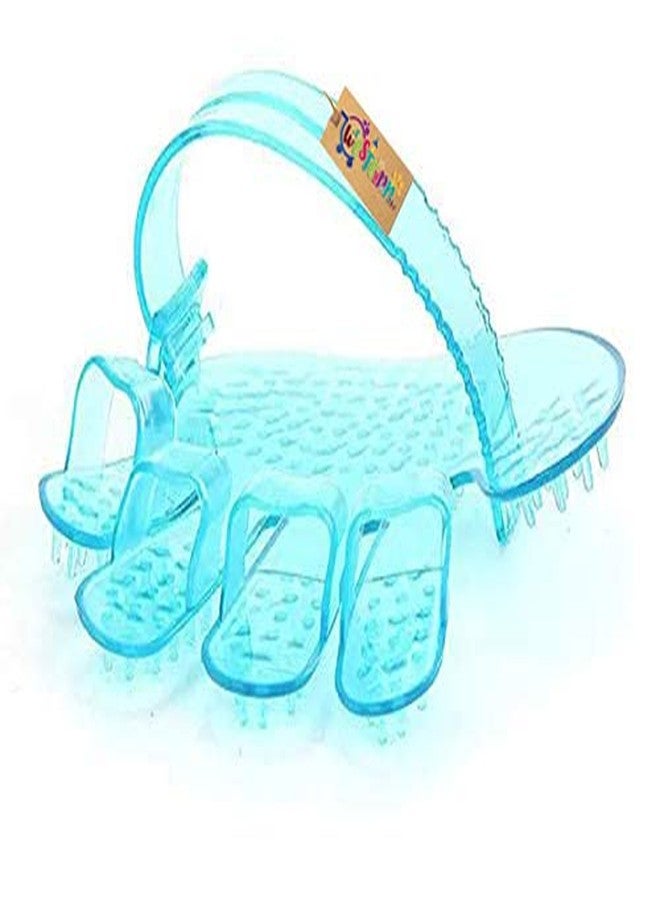 ويستيرن إرا فرشاة شامبو الحيوانات الأليفة من ويسترن إيرا، مشط تدليك مهدئ بشعيرات مطاطية للكلاب والقطط والخيول، جودة احترافية (أزرق) - Image 3