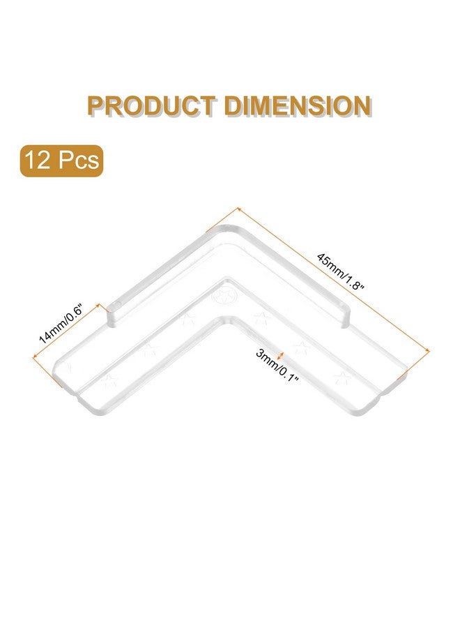 uxcell Corner Protectors, 12 Pcs Table Corner Protectors, Furniture Corner Guard and Edges Safety Bumpers for Table Edges and Sharp Corners (Star-shaped, Clear) - Image 2