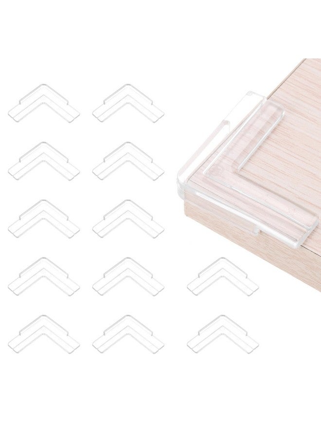 uxcell Corner Protectors, 12 Pcs Table Corner Protectors, Furniture Corner Guard and Edges Safety Bumpers for Table Edges and Sharp Corners (Star-shaped, Clear) - Image 1