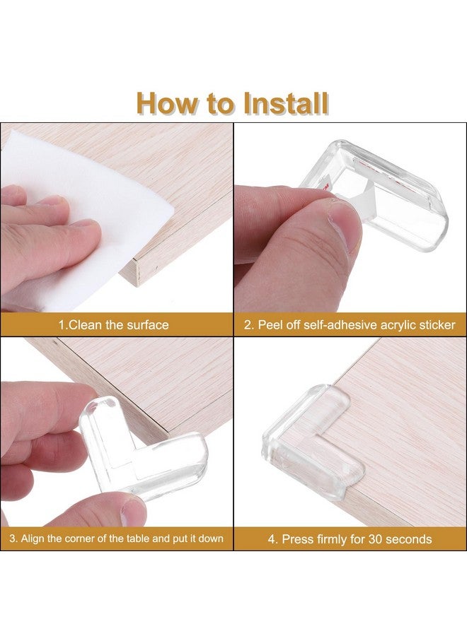 uxcell Corner Protectors, 12 Pcs Table Corner Protectors, Furniture Corner Guard and Edges Safety Bumpers for Table Edges and Sharp Corners (Star-shaped, Clear) - Image 4