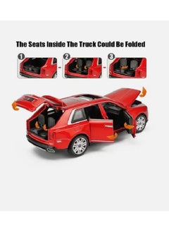Generic 1/32 Scale Rolls-Royce Cullinan Alloy Car Model with Sound, Light, Openable Doors and Pull Back, Gifts for Kids and Adults (Red, No Box)  - Image 5
