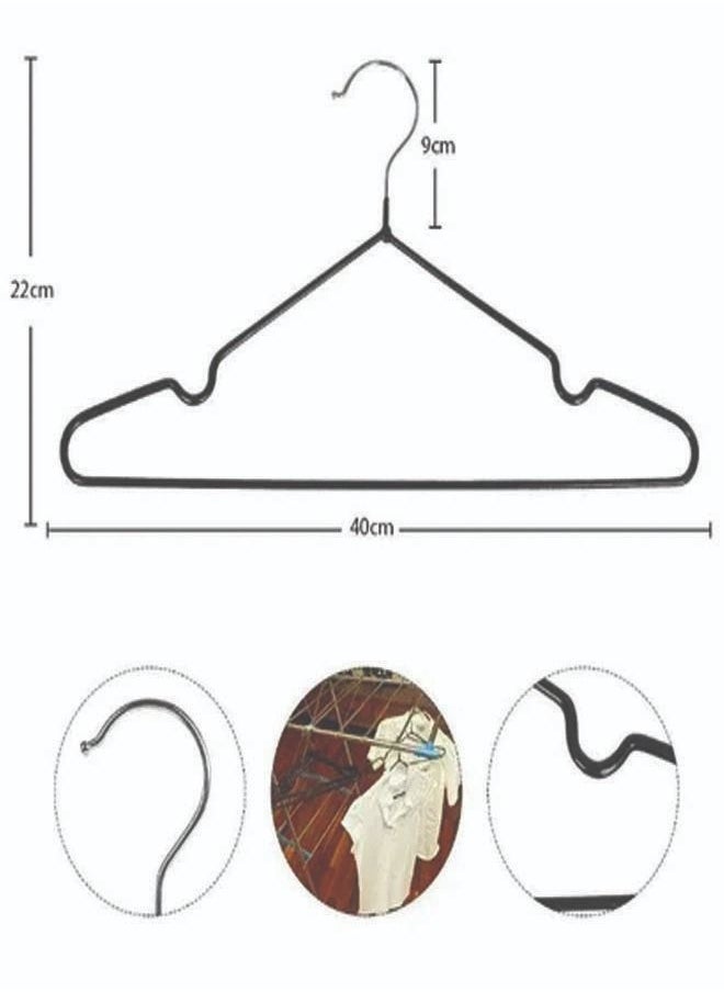 ZCM-HAPPY 50-Piece Non-Slip Metal Hook Hangers Set  - Image 2
