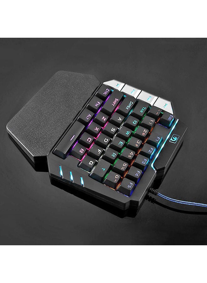 NIBEMINENT K109 LED Backlit Single Hand Wired Gaming Keyboard  - Image 2