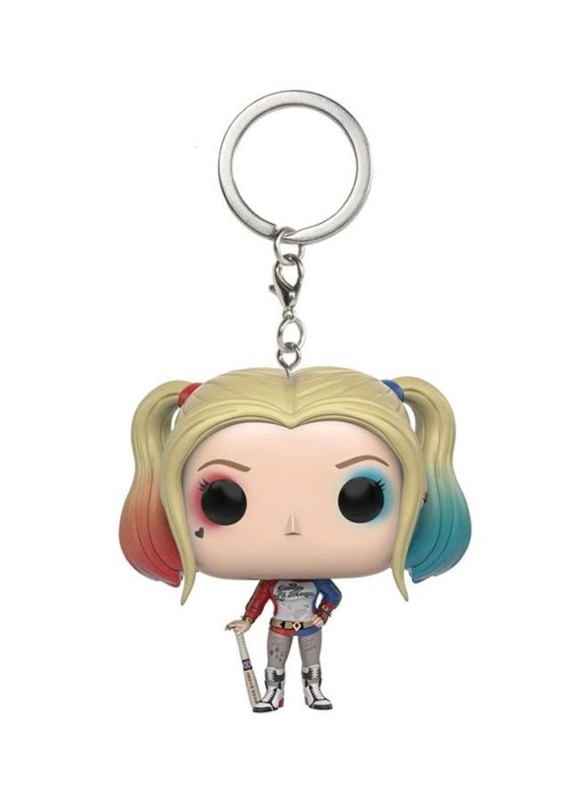 Harley Quinn Action Vinyl Figure Pendant Toy Keychain 