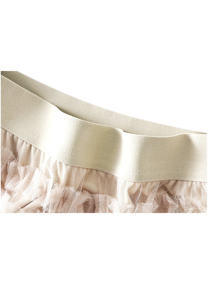 wenhuaren Women's Gradient Pleated Half Length Skirt Pink  - Image 3