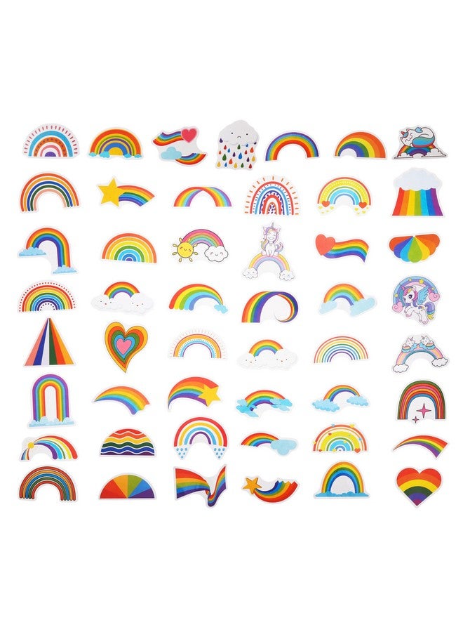 Cleverplay 100 Pack Rainbow Stickers, Rainbow Party Favors, Birthday Decorations - Image 3