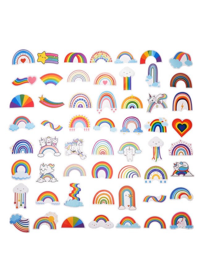 Cleverplay 100 Pack Rainbow Stickers, Rainbow Party Favors, Birthday Decorations - Image 2