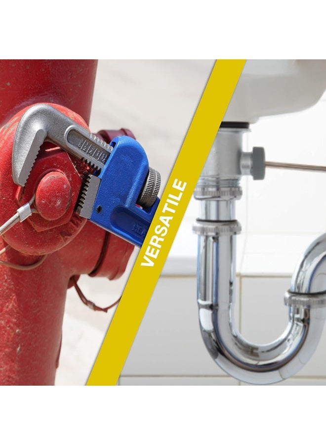 Heavy Duty 14 Inch Pipe Wrench for Plumbing, Adjustable Jaw Pipe Spanner Tool with Strong Teeth, Forged Steel Head & Non-Slip Handle for Pipes, Nuts, Fittings, Bathroom, Kitchen, Industrial Repair, Professional Plumber Tool - Image 5