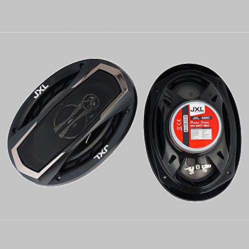 JXL 6990 Oval 3 Way High Performance Coaxial Car Speaker with Inbuilt PEI Car Tweeter and HOP Woofer 6X9 Inch 900W Pair (Black) - Image 3