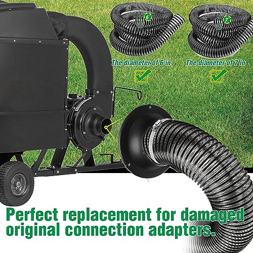 Nurnesy Lawn Vacuum Hose Adapter Leaf Vacuum Hose Connector Lawn Tractor Hose Adapter for Agri Fab with PP Agri Fab Vacuum Hose Adapter Efficient Leaf Vacuum Components - Image 3