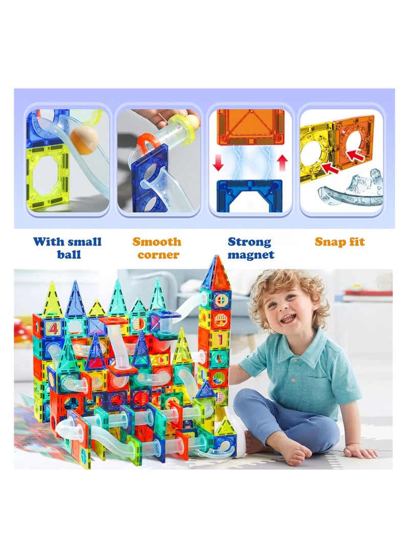 كلورفول مجموعة ألعاب مغناطيسية للأطفال الصغار على شكل أرنب من اليشم، مكعبات بناء مغناطيسية لمرحلة ما قبل المدرسة، ألعاب جذعية مغناطيسية (42 قطعة) - Image 5