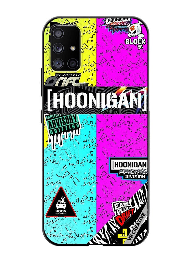 VR CREATIVE Protective Case Cover For Samsung Galaxy A71 5G Multiple Logo Design  Multicolour - Image 1