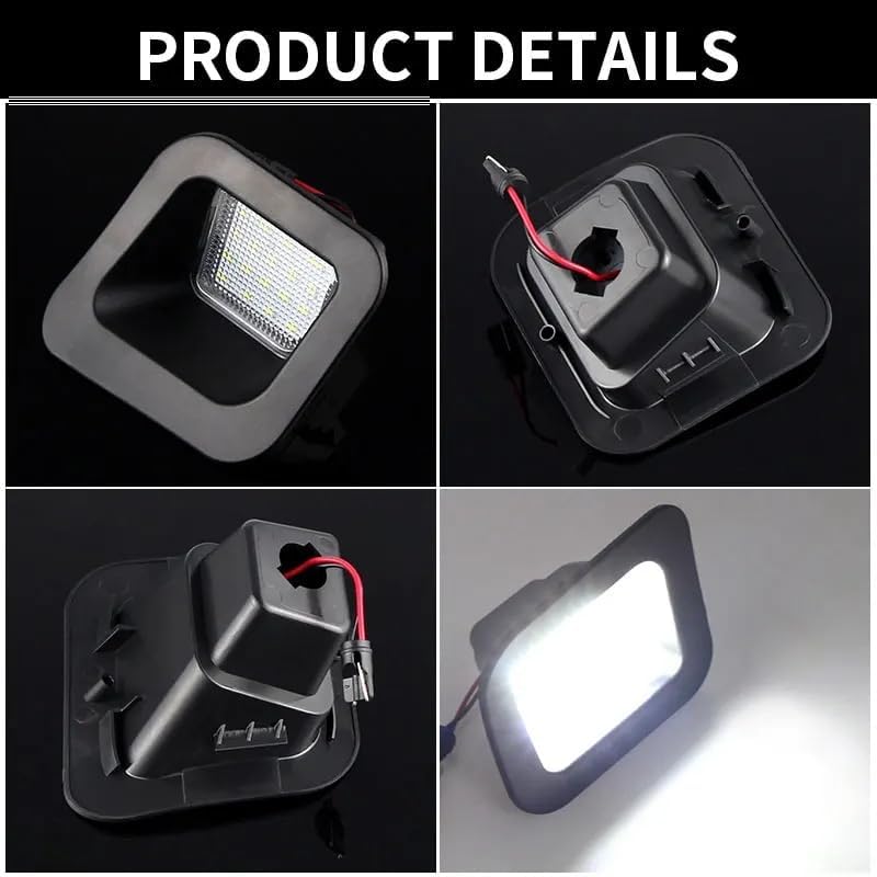 QASULER 2X High White LED License Plate Light for Dodge RAM - Image 5