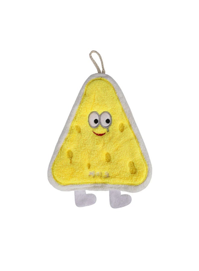 Triangle Cheese-Shaped Multi-Purpose Cleaning Cloths – Soft Highly Absorbent Towels for Kitchen, Bathroom & Kids Use - Image 3
