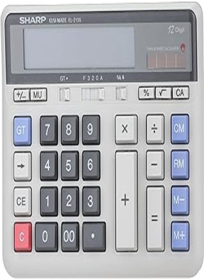 SHARP Sharp 12-digit electronic calculator el-2135 