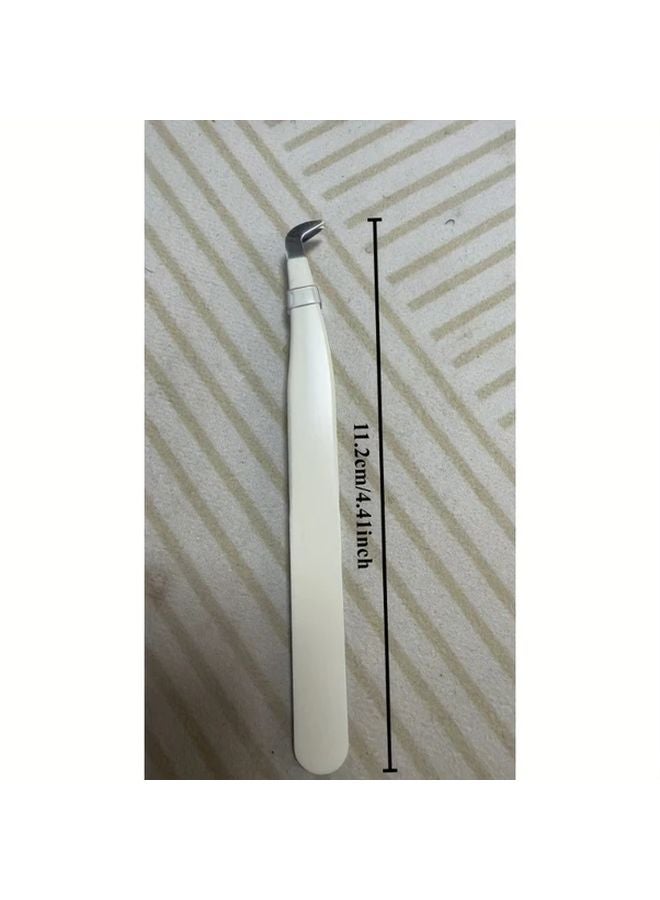 Short Professional Eyelash Extension Tweezers Curved Tip Non Slip Grip Salon Home - Image 3