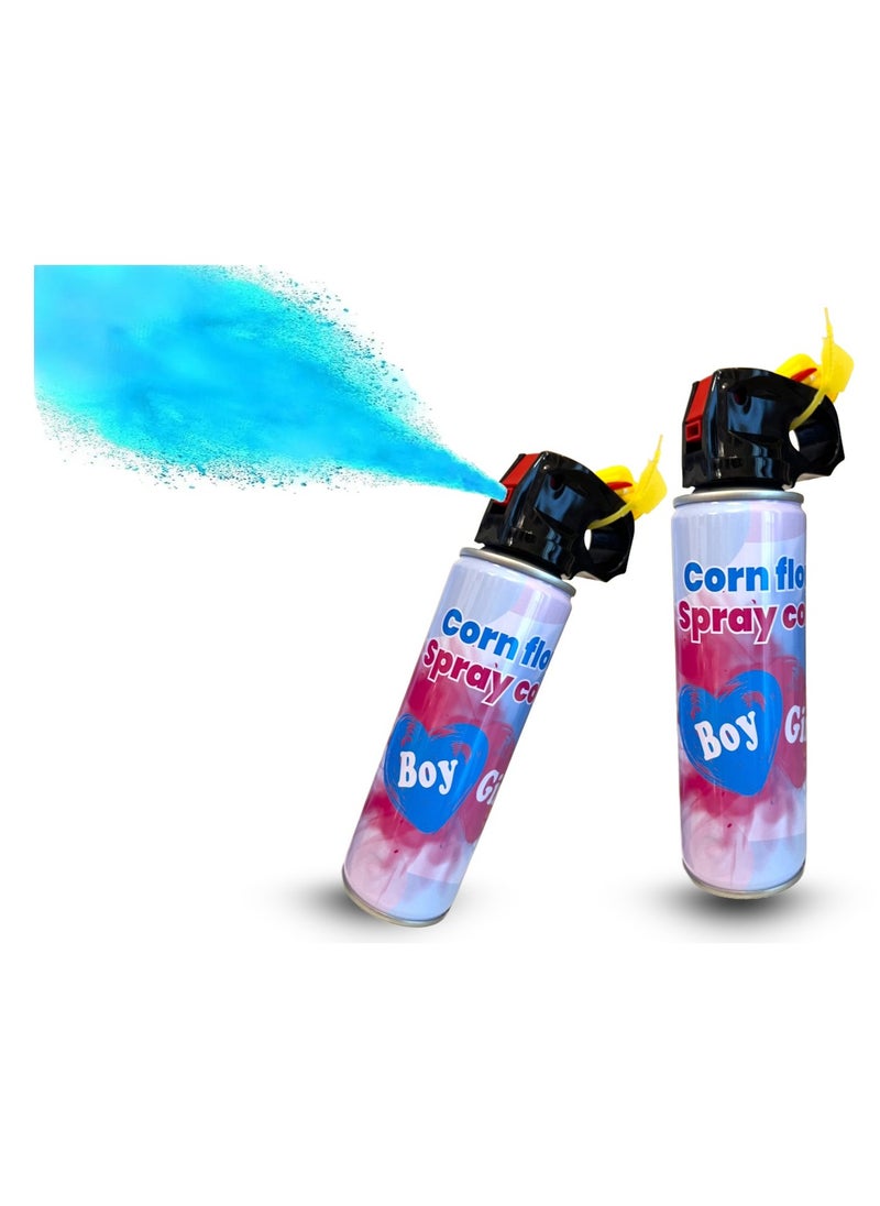 Generic 2 Pcs Of Boy Gender Reveal Biodegradable Confetti Extinguisher Powder Spray  For Baby Shower  - Image 1