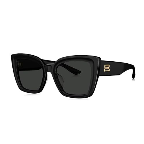 BOLON Women Acetate Oversized Square Cat Eye Stylish Polarized Sunglasses BL3211 Amalfi 53mm Exclusive Eyewear Brand of EssilorLuxottica - Image 1